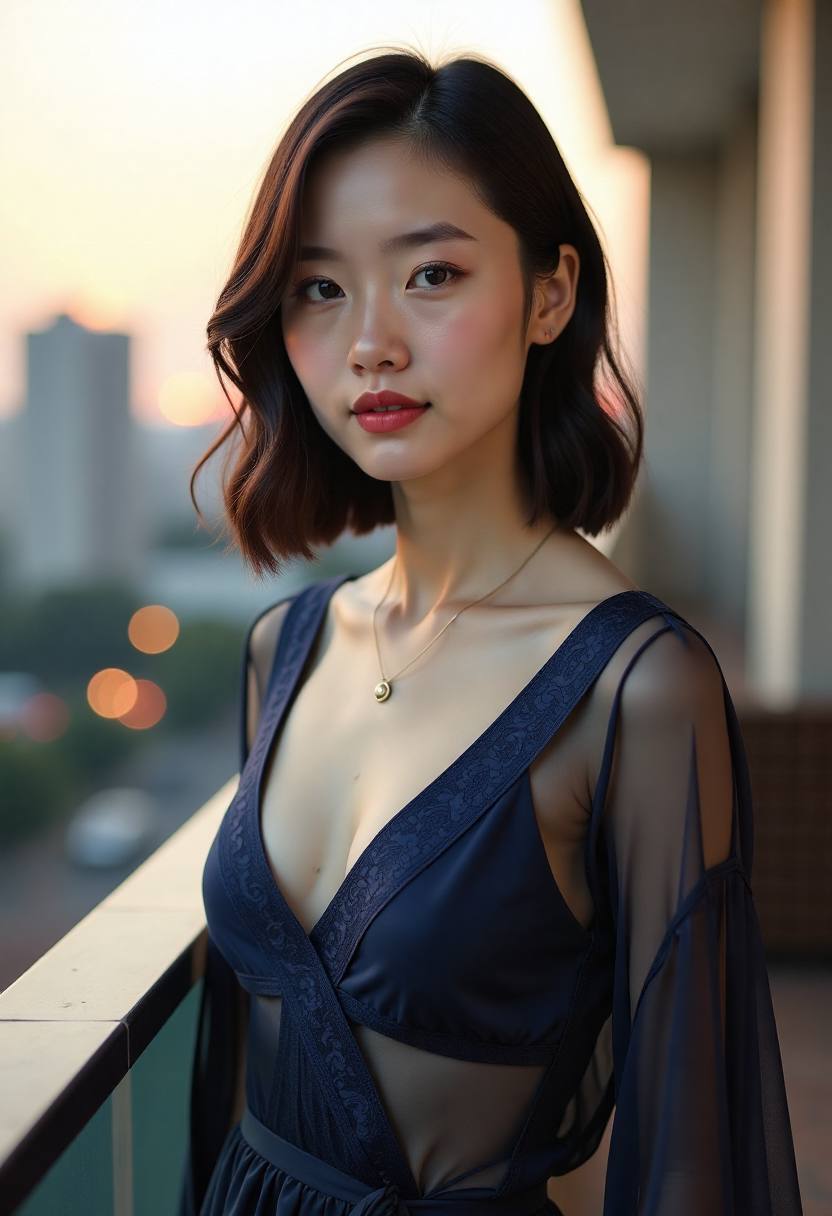 清晨六点的廊桥